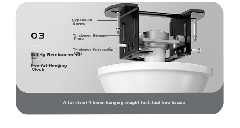Dengling LED Invisible Retractable Blade Ceiling Fan Chandelier with US Cree Eye-Care Light for Dining Room Kitchen Bedroom Integrated 18