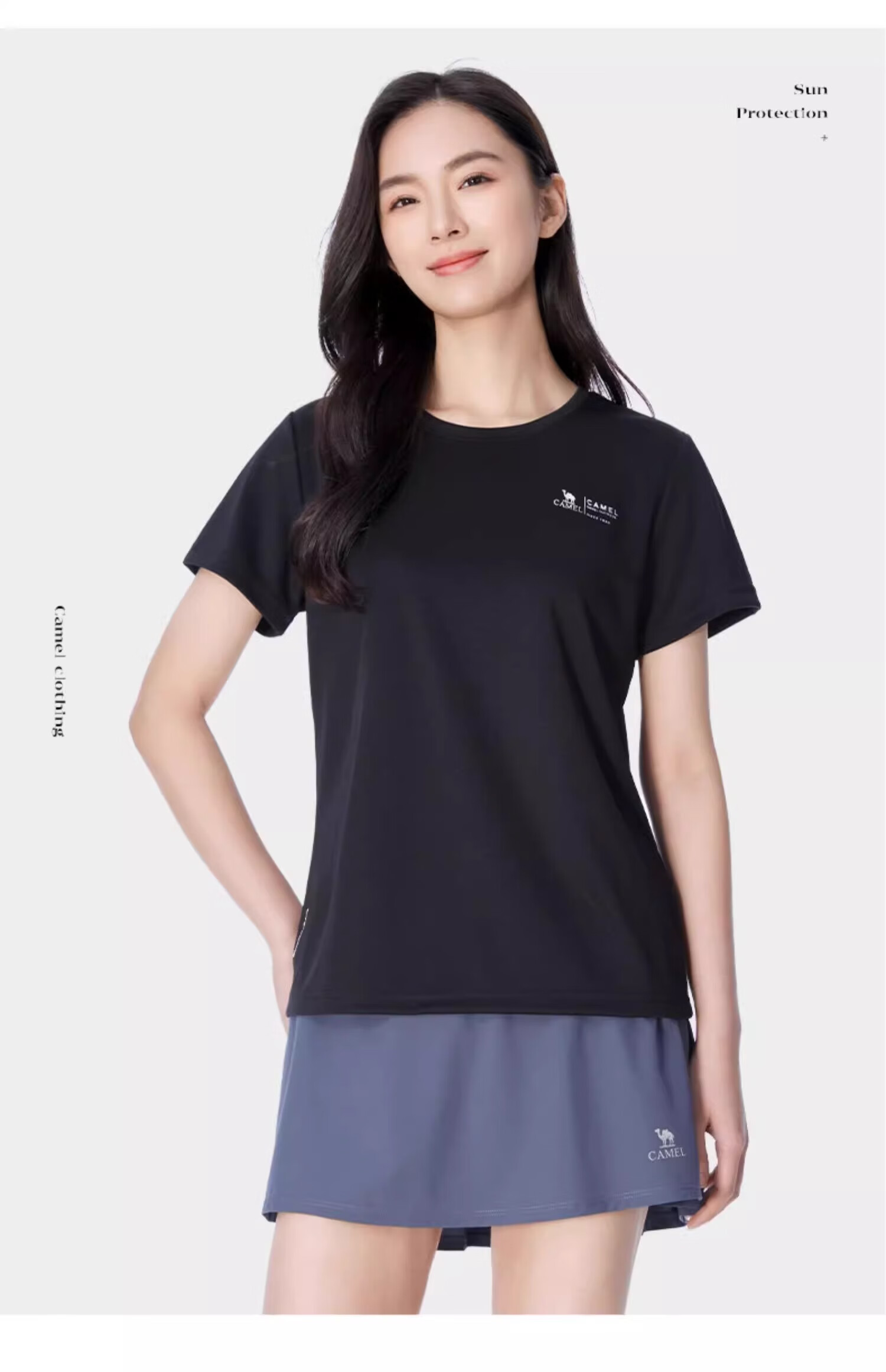 CAMEL Outdoor Quick-Dry T-Shirt, Spring And Summer Honeycomb Mesh Breathable Top, Couple's Sports Round Neck Short Sleeve A14BZ00079 12
