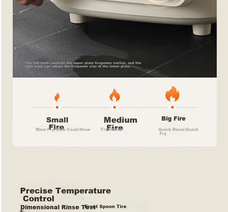 Joyoung Household 2200W High-Power Electric Griddle Breakfast Machine for Frying, Baking, Steaming, Boiling, Hot Pot, Detachable Lower Plate, Multi-Functional Cooker JK28-GK571 26