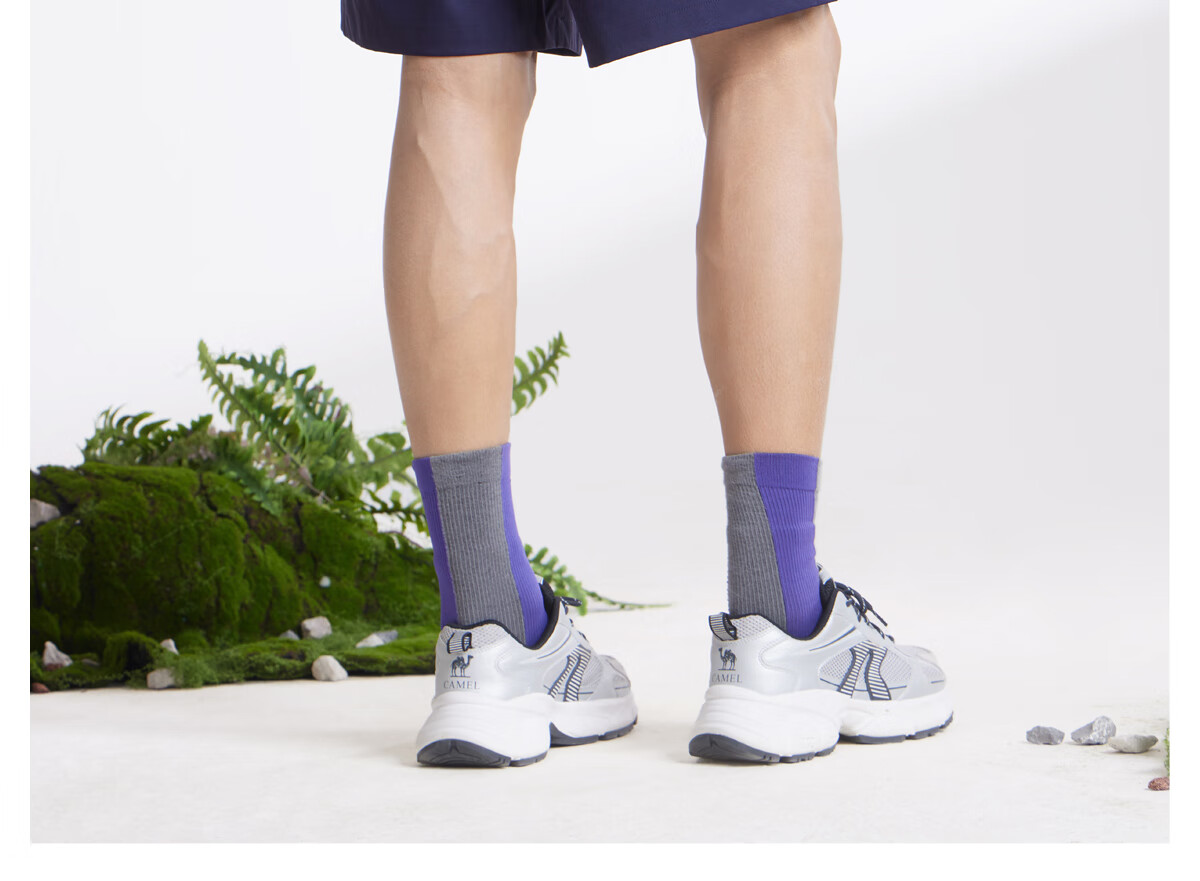 CAMEL Men's Spring And Summer New Cool Casual Workwear Loose Straight-Leg Shorts with Elastic Large Pockets M15BAWI002 24