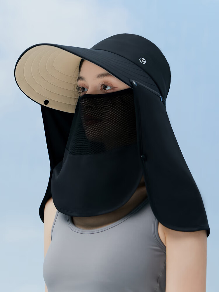 JIUMU Sun Protection Hat for Women, Sun Visor Cap, Sunhat, Open-Top Hat, Cool Hat, Summer Outdoor Face-Covering UV Protection Hat with Face Shield 18