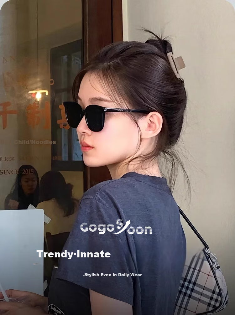 GOGOSOON Internet-Famous GM Sunglasses for Women, 2025 New High-End Square And Round Face Sunglasses, UV Protection, Suitable for Nearsighted Glasses, Men's Sunglasses 2