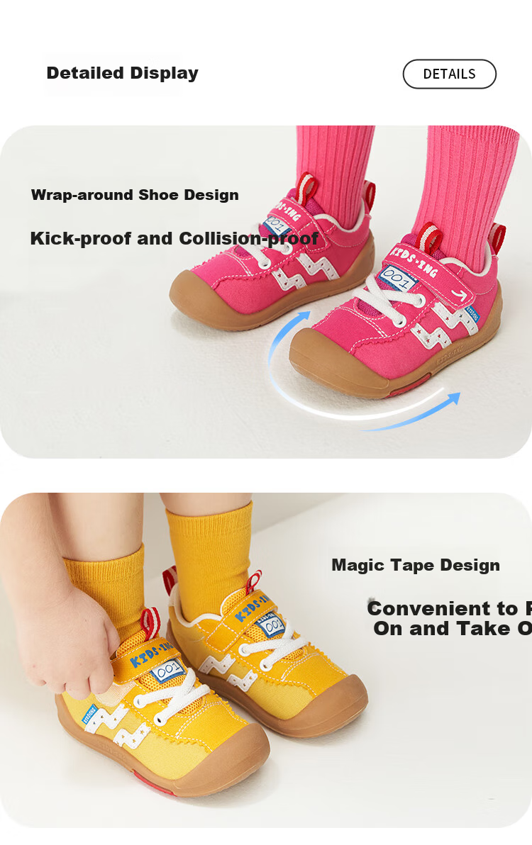 Kids.ing Cadixing Baby Sneakers, Spring And Autumn Children's Canvas Shoes, Boys And Girls Toddler Shoes, Kindergarten Shoes, Functional Walking Shoes 14