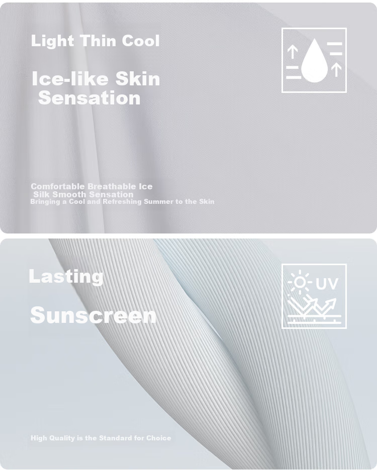 JIUMU Ice Silk Sun Protection Face Mask for Women, Summer UV-Resistant Sunshade Veil, Neck Guard for Driving, Breathable Full-Face Mask 3