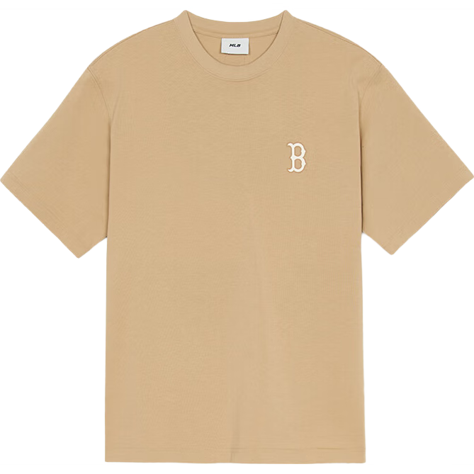 MLB Short Sleeve Unisex Couple Solid Color Round Neck Vintage Pattern Casual T-Shirt Fashion New 3ATSM0653-43BGL-XXL