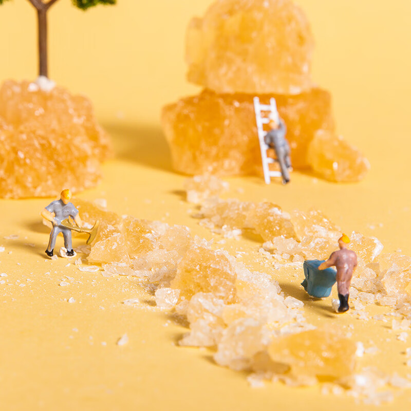 舒可曼 小粒黄冰糖1200g【罐装易保存】 多晶老冰糖土冰糖红烧糖水调味