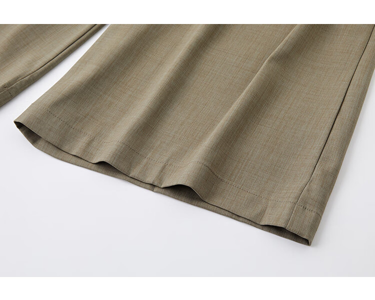 Dme [Pleated Skirt Pants], Summer Casual, Hidden Button, Flat Waist, Pleated Decorative Skirt Pants for Wome 15