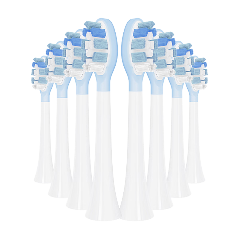 Dong Nai Lun Compatible with Philips Electric Toothbrush Heads Suitable for HX6730/6063/3226/3216/9033 Compatible with HX3/5/6/9 Rubber-Coated Shock-Absorbing Replacement Brush Heads 8 Pieces
