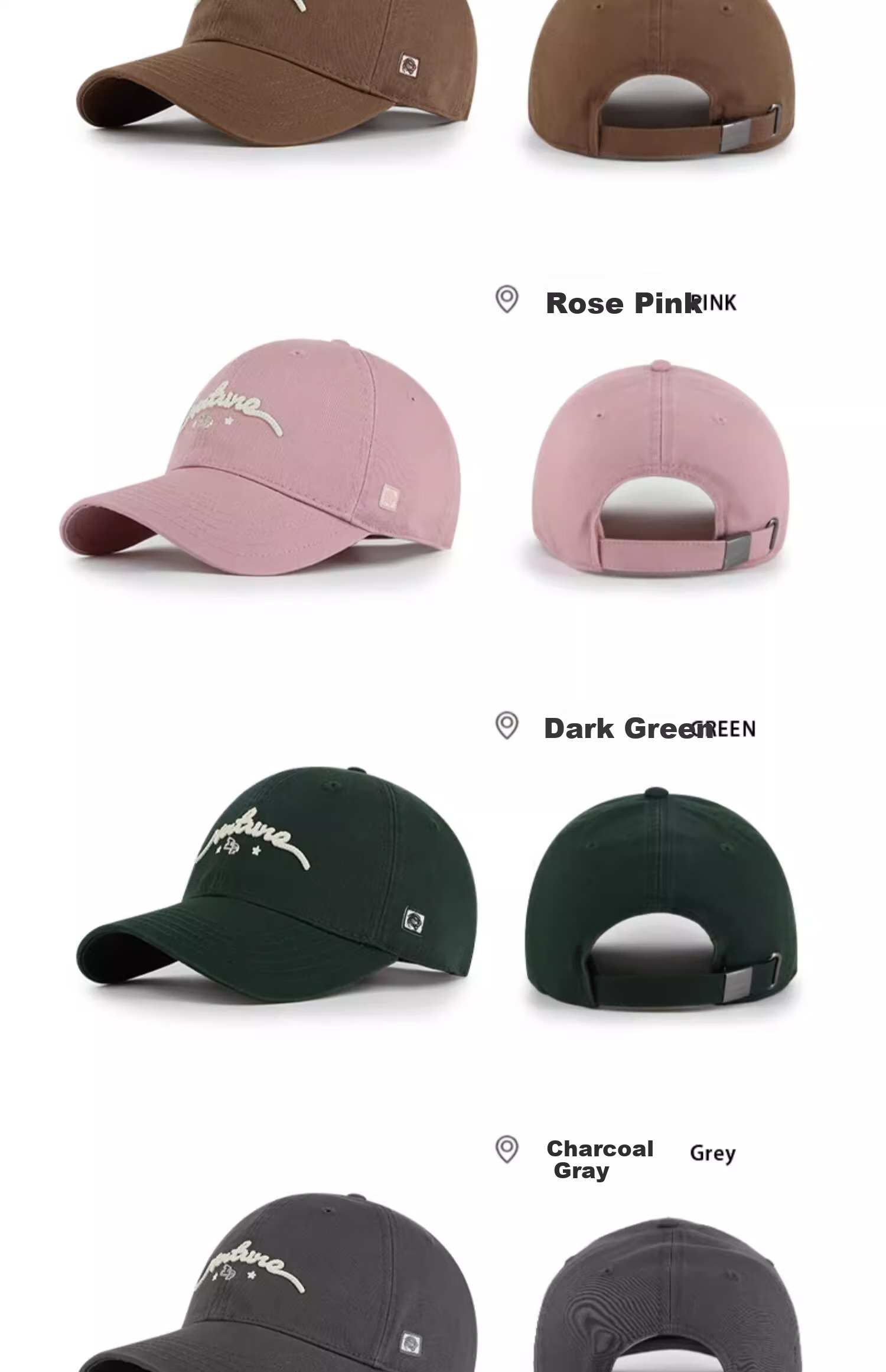 LACKPARD Baseball Cap 2026 New Spring Summer Korean Style Unisex Couple Fashion Hat White 21