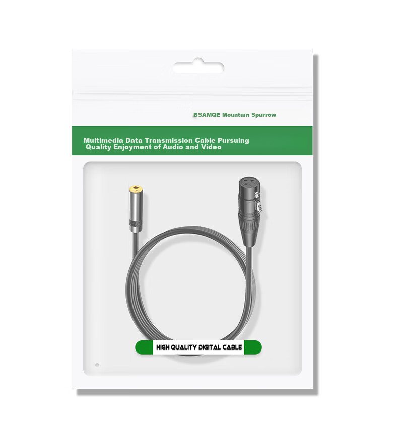 Beishanque 3.5 Female to XLR Female Audio Cable, Microphone Mixer Speaker Connection Cable, 3.5 Female to XLR Female, 0.3 Meters, BSQ-K967 12