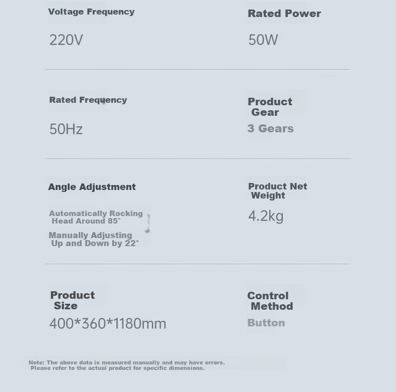 Haier Electric Fan, Floor Fan for Home Use, 10 Blades, High Airflow, Quiet Operation, Large Size, Sold by JD, Voice Control, Oscillating Head, Timer Function, Standing Fan for Dormitory, HFS-Y4026AU9 13