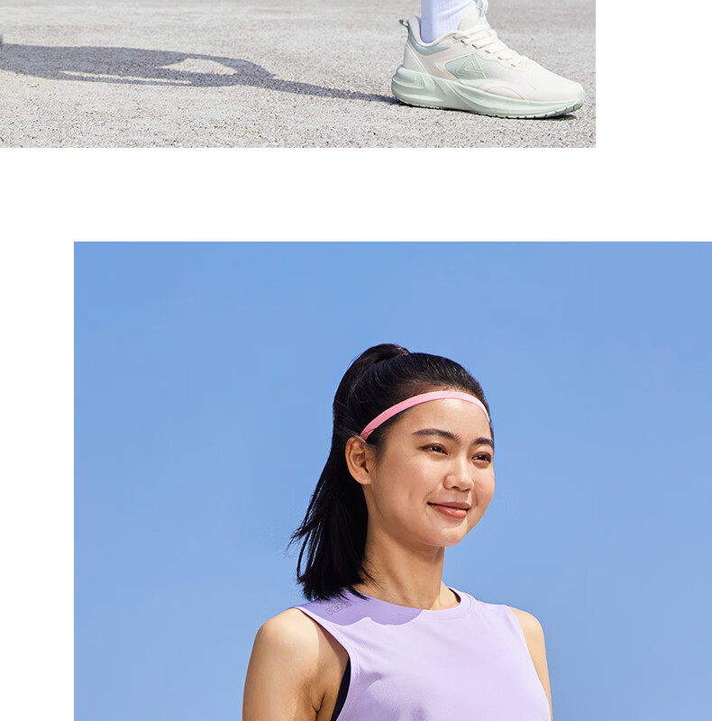 PEAK Women's Summer Sports Set Quick-Dry Breathable Sleeveless Vest and Shorts Badminton Running Fitness Two-Piece DF152038 34