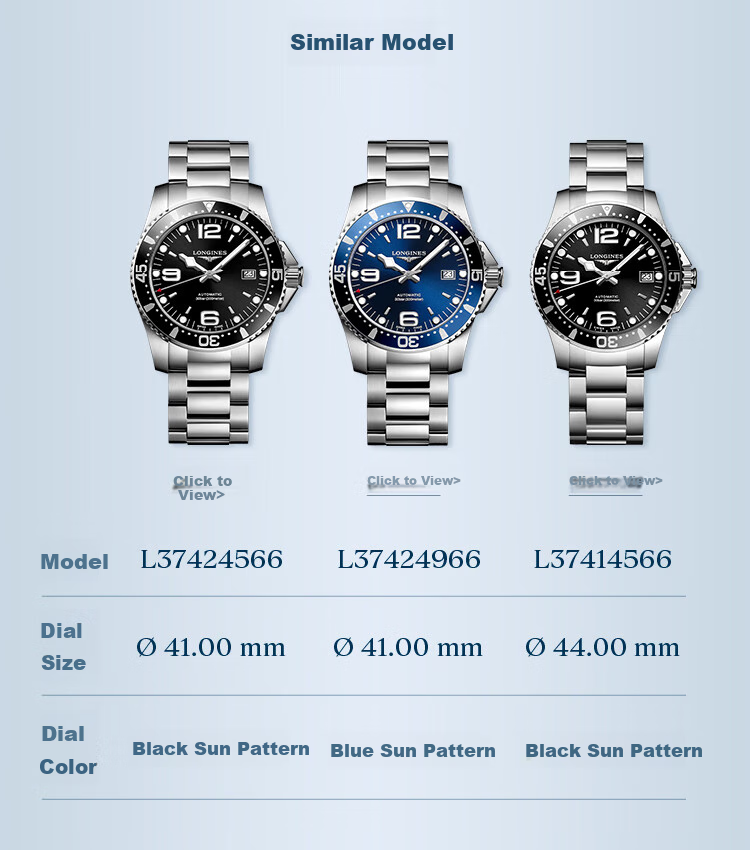 LONGINES Swiss Watch, Conquest Diving Series, Men's Steel Strap Mechanical Watch L37414566 9