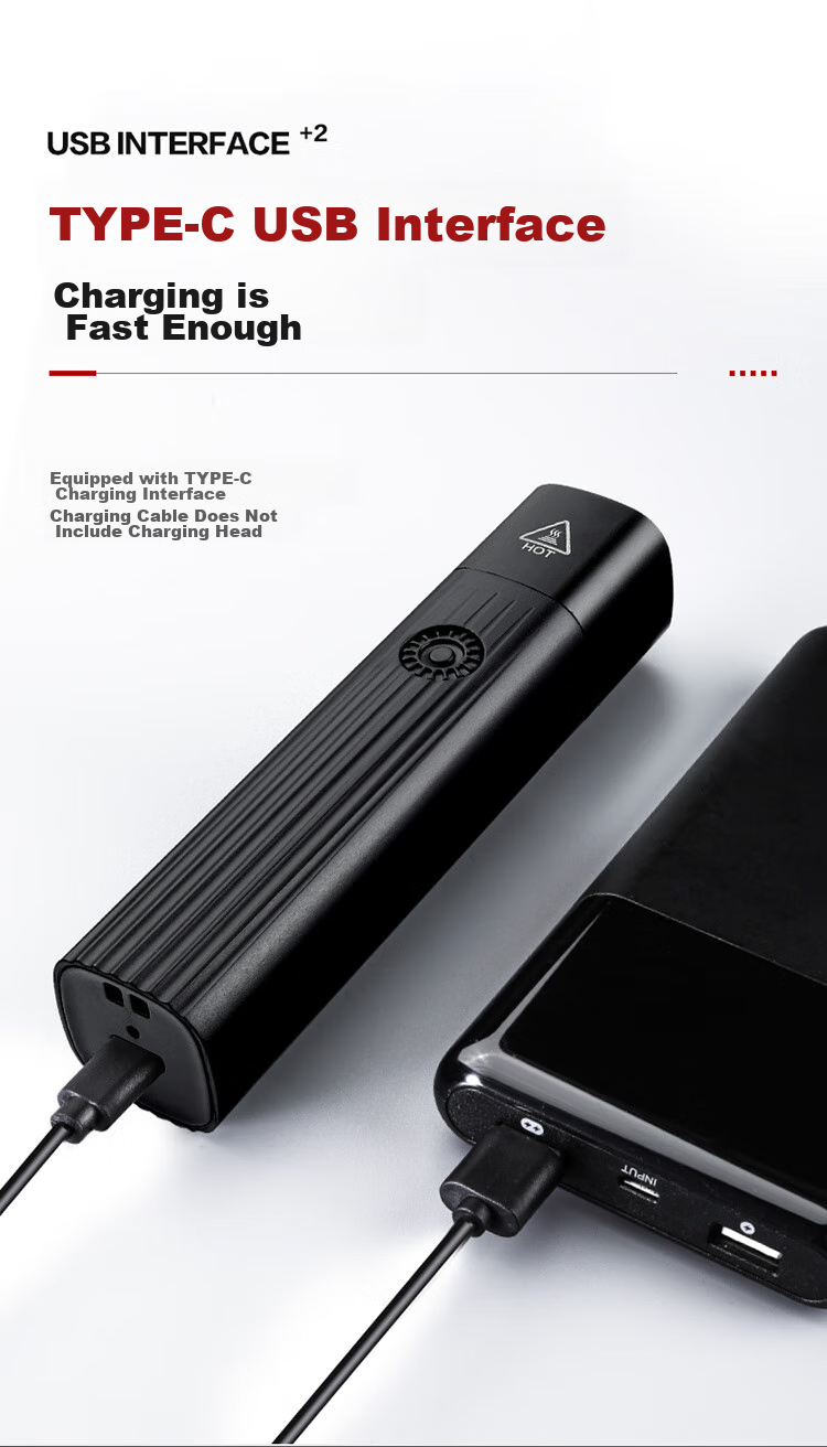 SupFire M30-S High-Intensity Flashlight, Bright Long-Range LED Light, Type-C Charging, Mini Portable Household Emergency Light 3