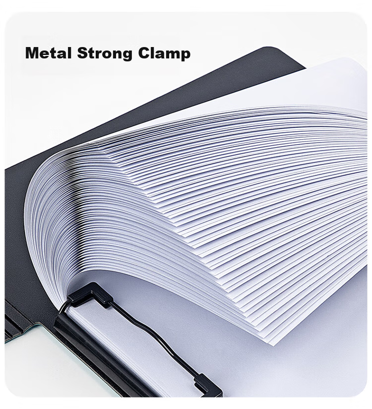 Fizz High-Quality A4 Vertical Thickened Hard File Folder/Leaving Board/Folded Board/Colorful Document Folder/Office Supplies Poetry Recitation Contract Board Exam Paper Storage Folder White A6381 6