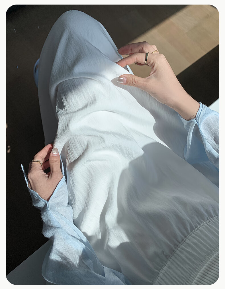 BOPRUIEY Women's Summer Skirt, 2026 Latest Style, Loose High-Waist Draping Ice Silk Yamamoto Skirt, Casual White A-Line Long Skirt 16