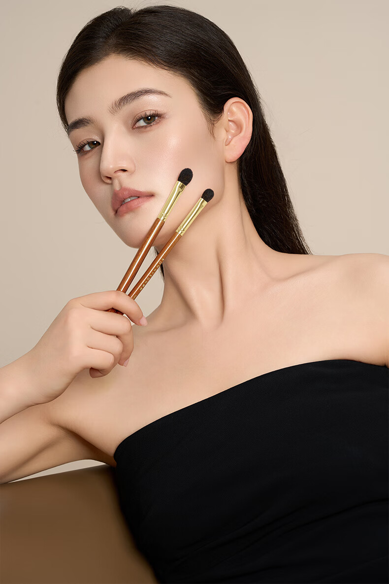 Langyan Makeup Brush Chimo CM172 Eyeshadow Set Squirrel and Goat Hair Blending Highlighting Detailing Eyeliner Under-Eye Brush 1