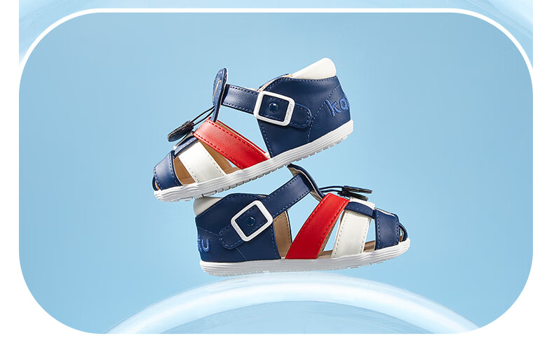 Katetu Children's Sandals, Girls' Summer Walking Shoes, Princess Shoes, for Ages 1-6, Boys' Closed-Toe Soft-Soled Baby Sandals XZ36 31