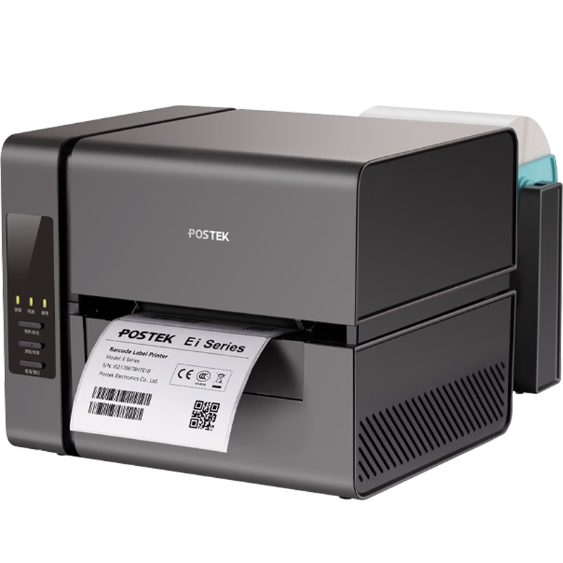 POSTEK E200i Label Printer Wireless Barcode Printer Thermal Transfer Shipping Label Ribbon Printer [203dpi + USB/WiFi/Bluetooth]