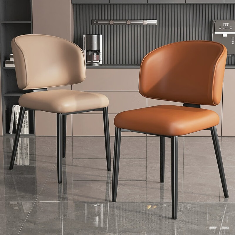 Yimo New Home Dining Chair Stool with Backrest Luxury Nordic High-end Restaurant Master Chair Dining Table Chair