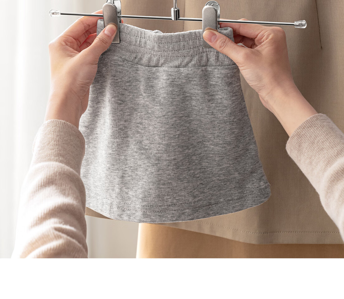 Lanjiaoluo Multi-Layer Pants Hanger, Clothes Rack, Seamless Trouser Hanger, Scarf Holder, Storage Scarf Rack, Trouser Clip, Belt Storage Rack, White, 5 Layers 10