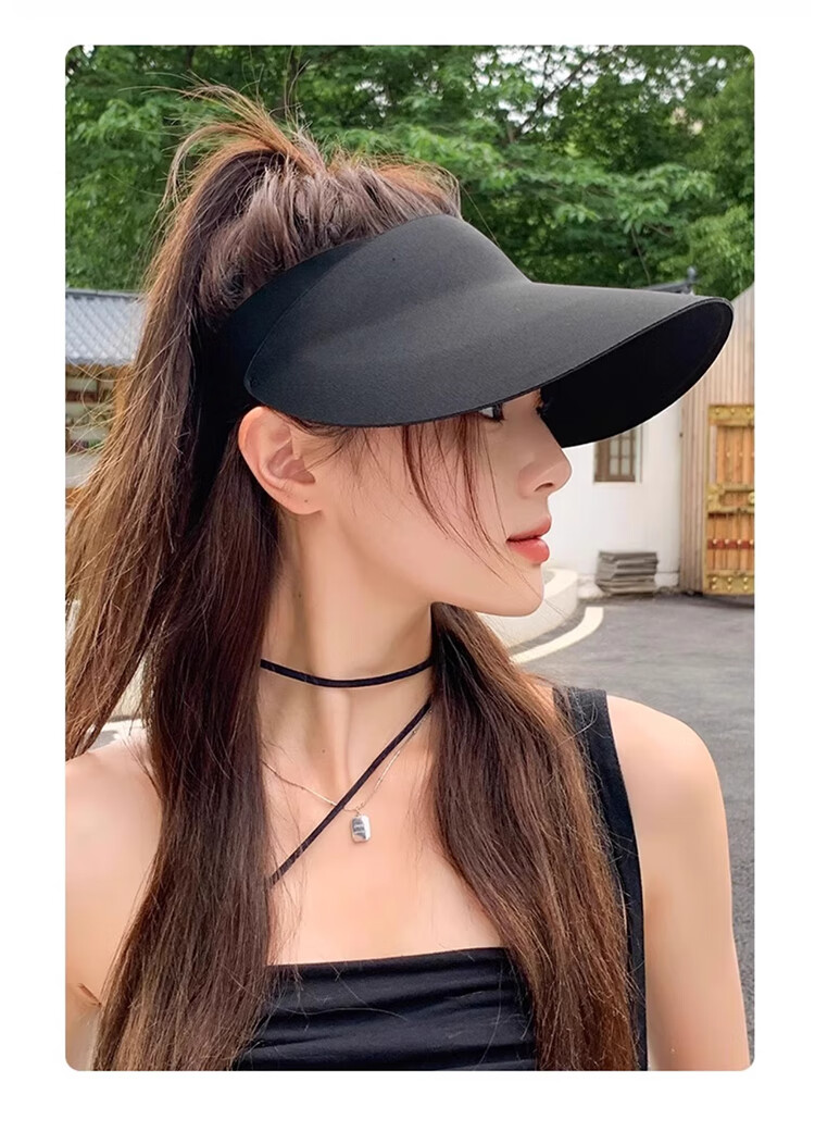 YUZHAOLIN Wide Brim Seamless Sun Protection Hat for Women, Outdoor UV-Resistant Sun Visor, Hiking Cap, Sun Hat, Ladies' Visor Cap 2
