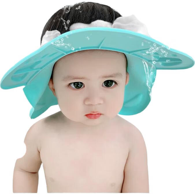DOCTOR MA Children's Shampoo Cap, Baby Hair Washing Tool, Kids Bath Cap, Infant Hair Washing And Bathing Cap, All Silicone, Blue