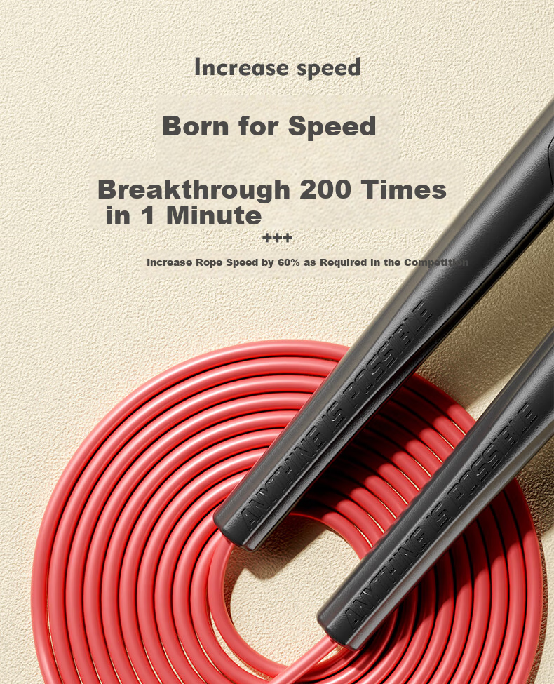 Li-Ning Speed Jump Rope for Adults And Children, Middle School Exam-Style Jump Rope for Exams, Fat-Burning Fitness Rope for Weight Loss 5