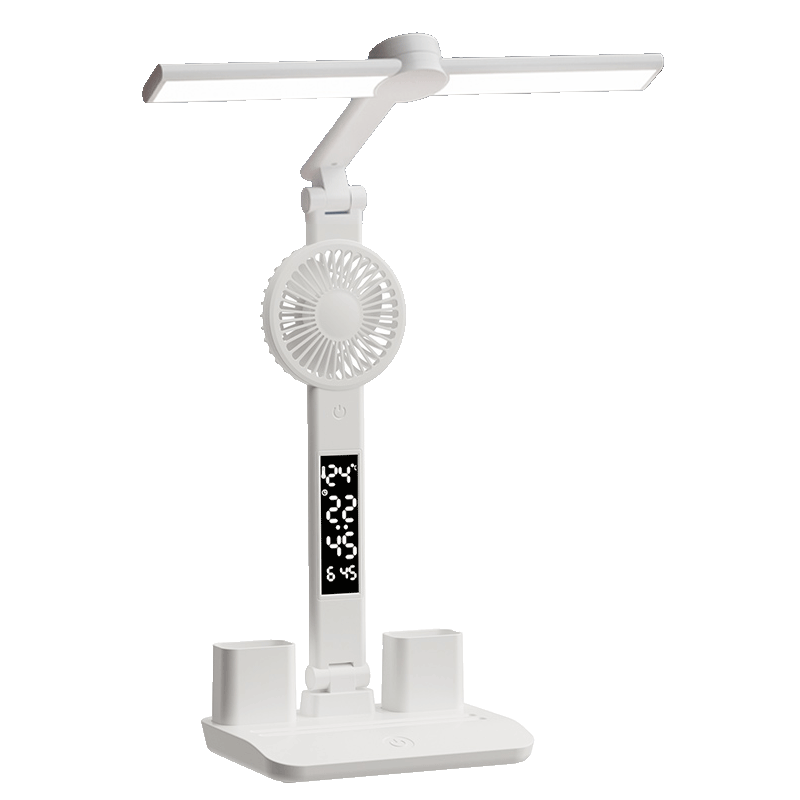 Jingqian Fan Desk Lamp, Eye Protection, Study-Specific, for Students And Children, Reading Light, Rechargeable Desk Lamp, Office Work Lamp