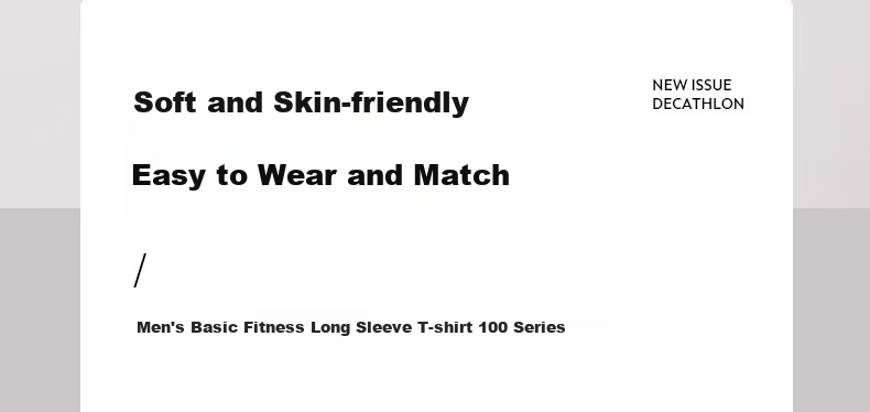 DECATHLON Basic Shaping/Pilates Soft Elastic Men's Long-Sleeve T-Shirt, White, 2346917, XL 2