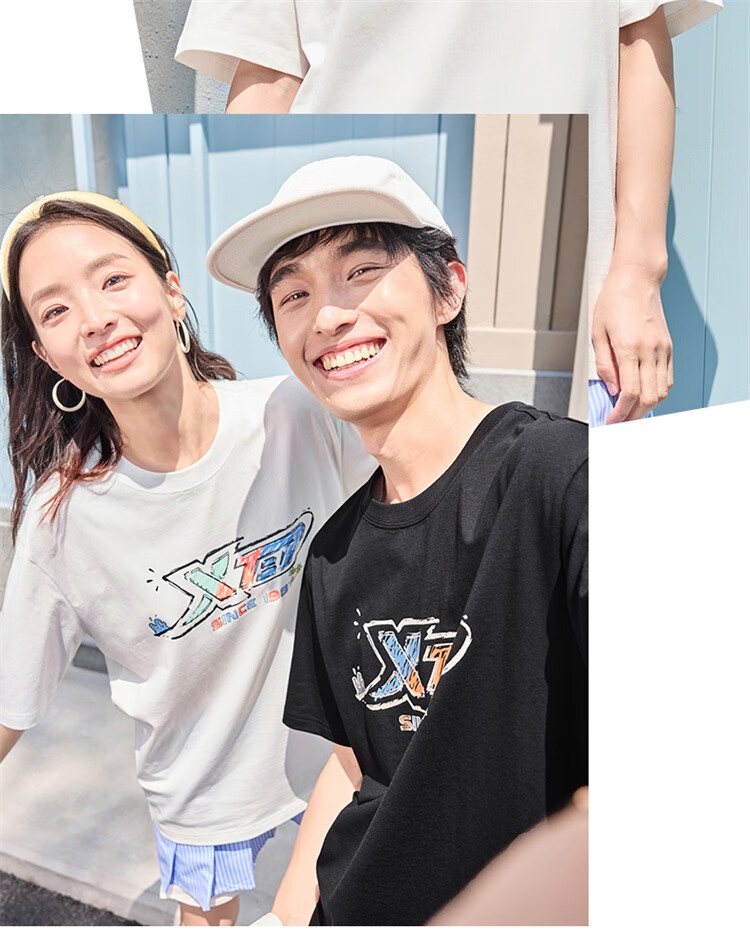 XTEP Summer New Men and Women Cooling Short Sleeve Outdoor Quick-Dry Cotton Sports Breathable T-Shirt 9