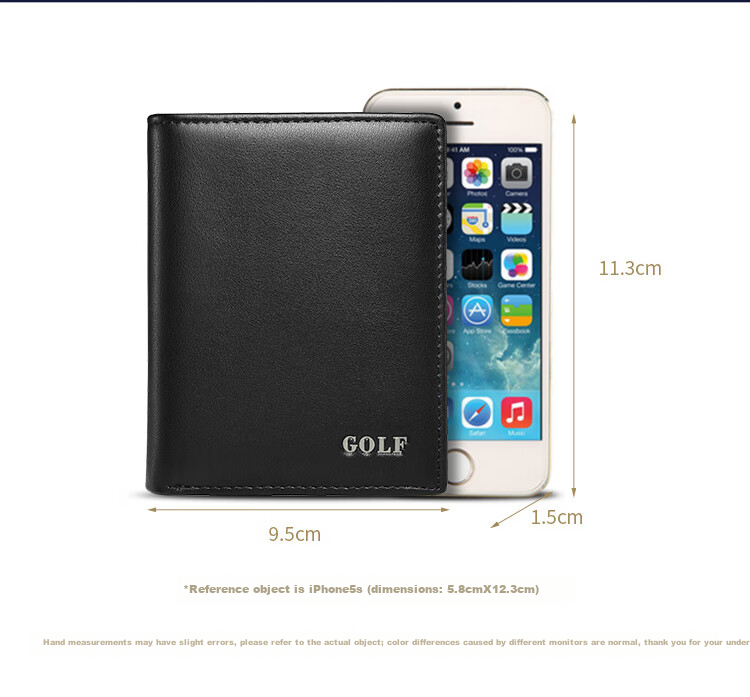 GOLF Men's Wallet, Vertical Style, Soft Leather Billfold, Multi-Card Slots, Bank Card Holder, Business Casual, Lightweight Coin Purse, Gift Box Packaging 8