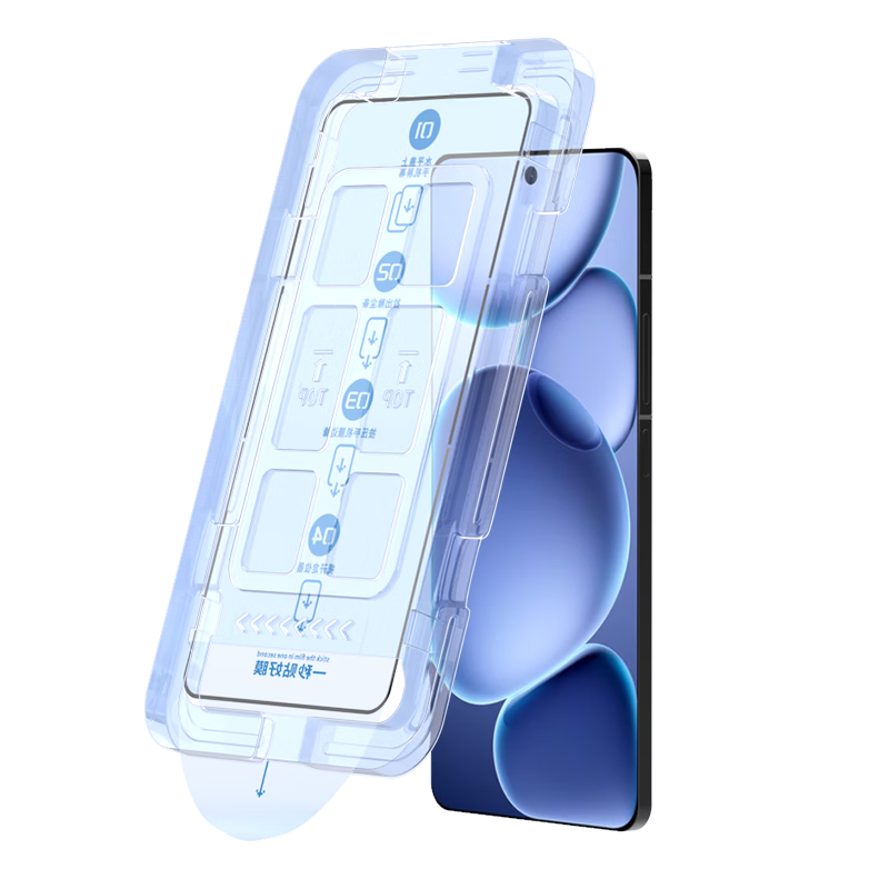 Smorss [Instant Dust-Free Installation] Tempered Glass Screen Protector for OPPO Find X8s, Full Coverage High Definition No White Edge Anti-Drop - Dust-Free Instant Application Tool