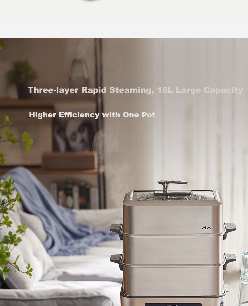Donlim Multifunctional Pot Accessory 1005 Series Dedicated Steamer Rack Plate, Electric Steamer Assembly DL-FS010 2