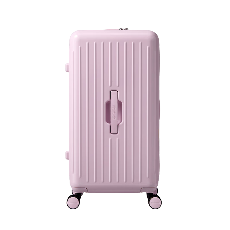 AMERICAN TOURISTER Luggage, 28-Inch Trolley Suitcase, Large Capacity Travel Case, Student Password Lock Suitcase, Deep Compartment Jelly Case, BB5 Pink