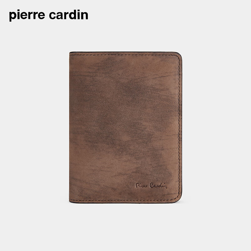 Pierre Cardin Men's Wallet, Short Style, Large Capacity, Multi-Card Slots, Fashionable Business Leather Wallet, Gift Box, Birthday Present for Me