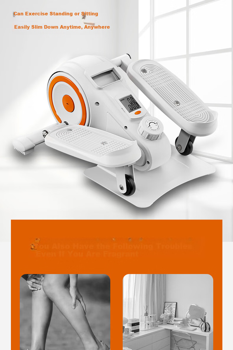 Suncao Home Stepper Elliptical Machine, Indoor Walking Machine, Multifunctional Mini Exercise Equipment with Adjustable Resistance 2