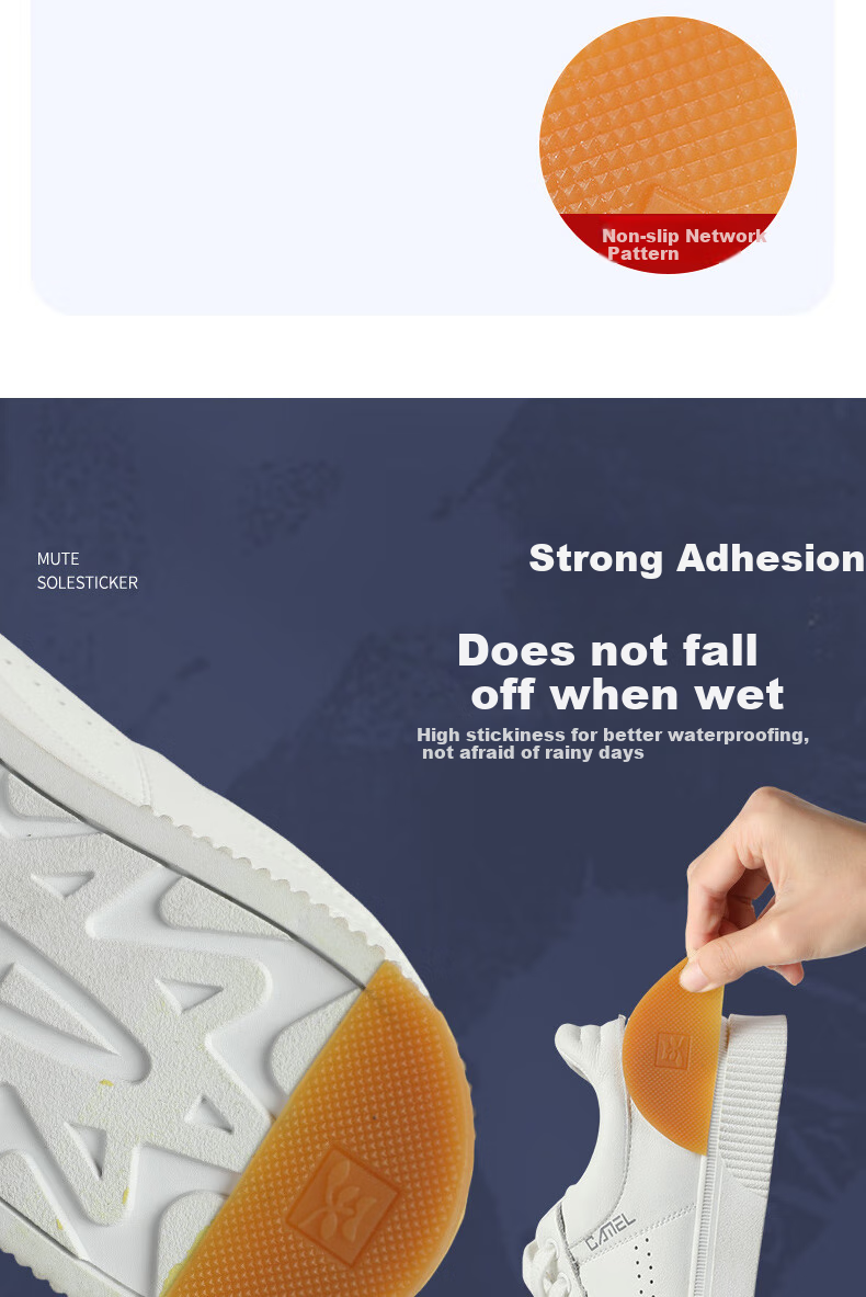 FOOTOPPO Heel Repair Patch, Shoe Sticker, Anti-Slip Sole, Sports Anti-Friction Patch, High Heel Shoe Heel Wear-Resistant Sound-Absorbing Repair Tool 6