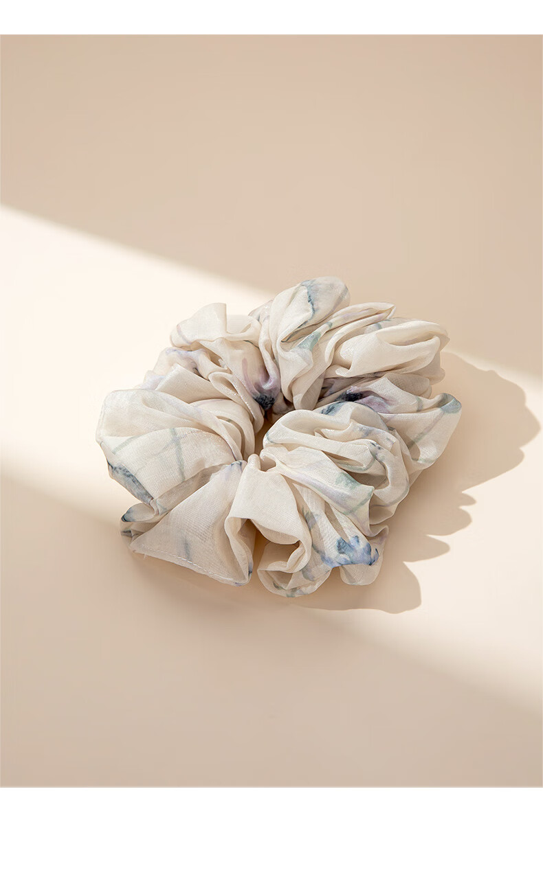 Qlady New Chinese-Style Ink Washed Hair Tie, Hair Accessory, 2026 Elastic Band, Hair Bun Maker, Hair Ornament, Hair Flower, Mid-Autumn Festival Gift 6