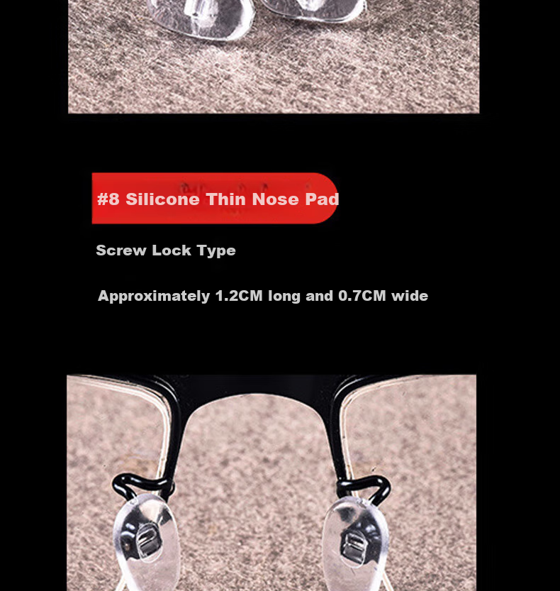 Boshide Glasses Nose Pads, Eyeglass Bridge Set, Silicone Airbag Non-Slip Accessories, One-Piece Package 11