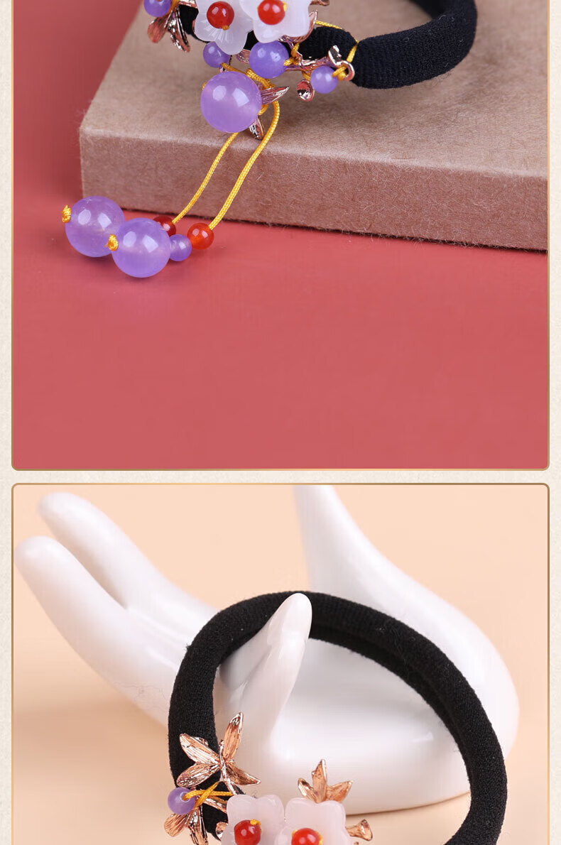 Gunai Simple Hair Ties, Elastic Bands, Hair Accessories for Women, New Cute Style on Instagram, Goddess Day And New Year Gift for Girls 8