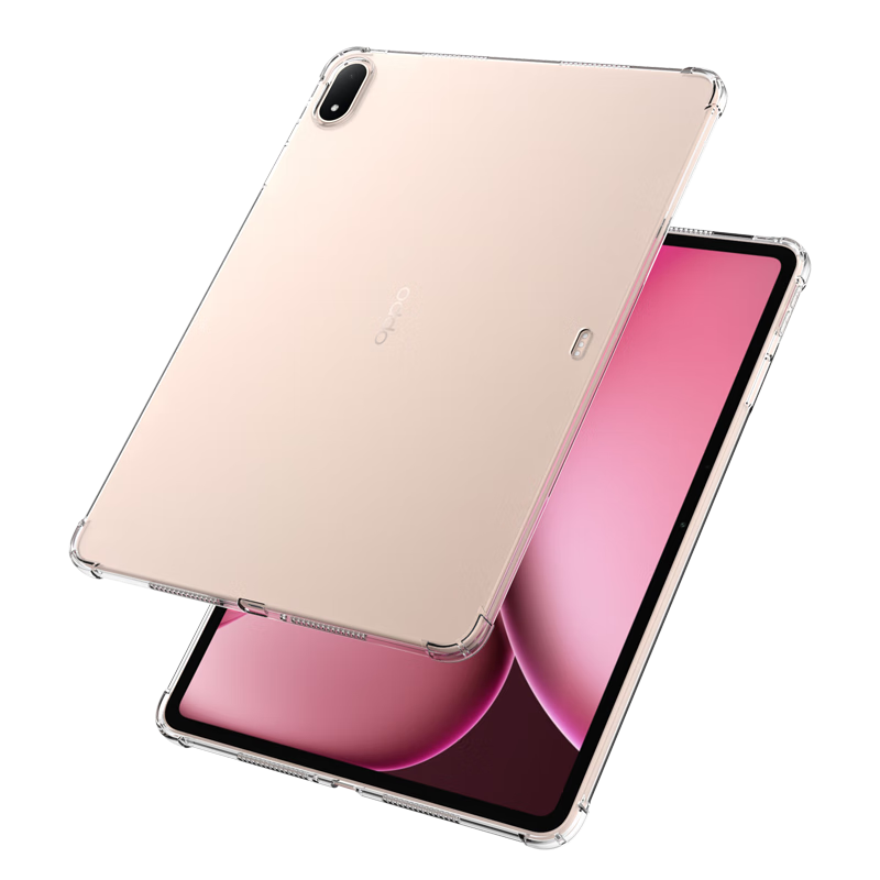 BIAZE Compatible with OPPO Pad4 Pro/OnePlus Pad2 Pro 13.2-Inch Protective Case, TPU Shockproof Slim Soft Shell PB571 - Transparent White