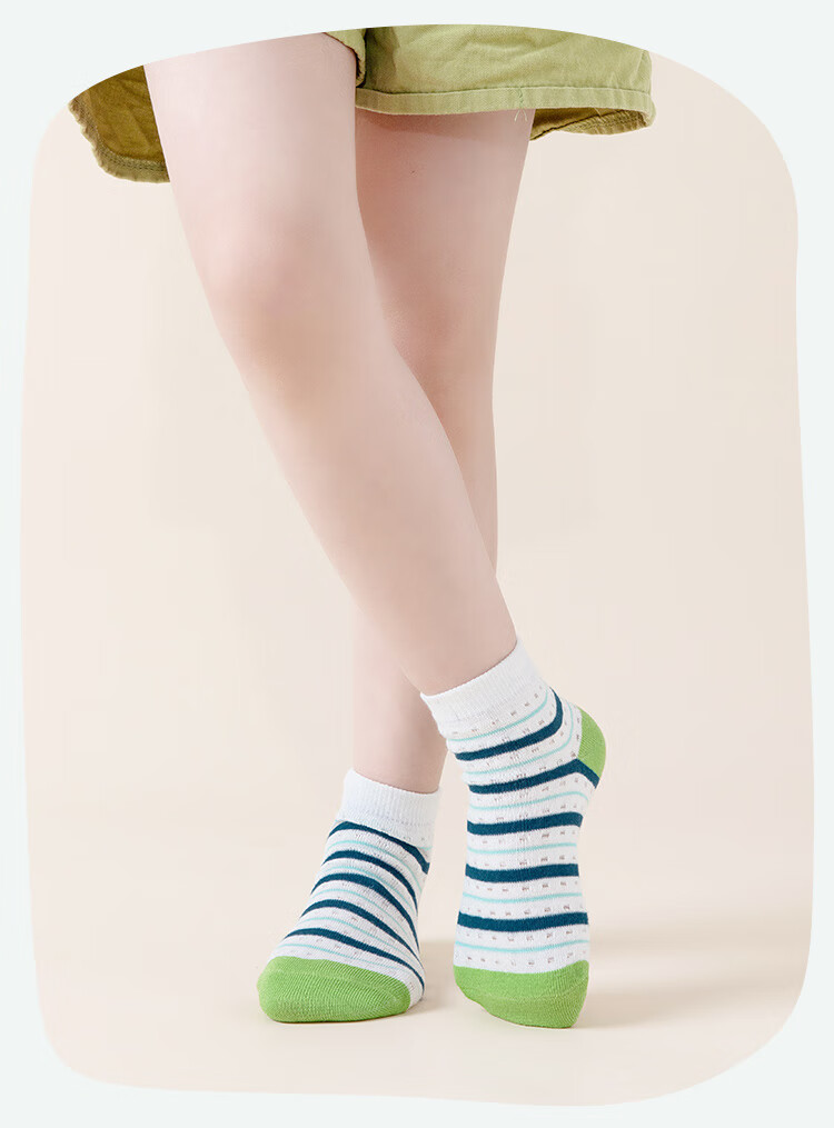Yuzhaolin Boys' Summer Thin Mesh Breathable Mid-Calf Cotton Socks for Children and Students 8