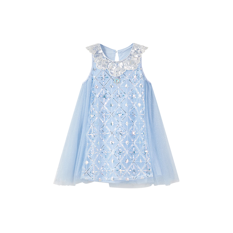 Disney Girls' Elsa Princess Dress, Summer 2026 New Stylish Children's Clothing