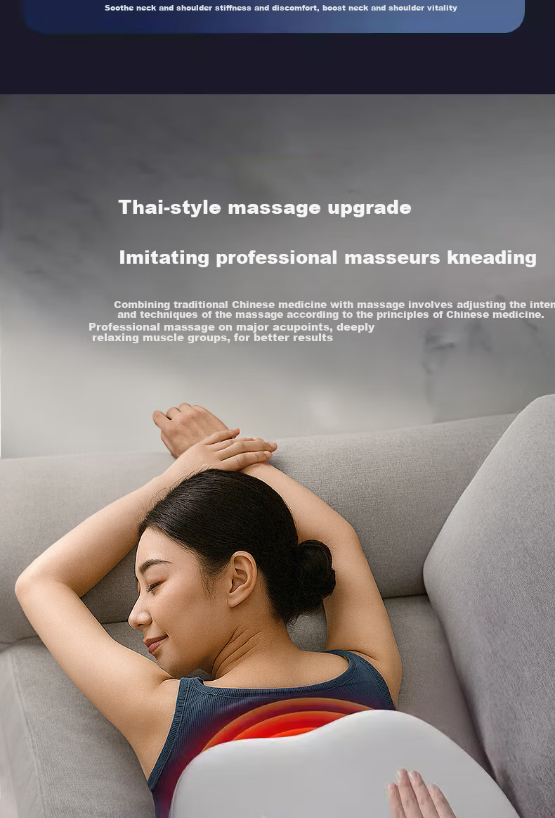 Lenovo [Mid-Autumn Festival Gift] Shoulder And Neck Massager, Cervical Spine Massager, Shoulder Trapezius Waist Back Full Body Kneading Neck Automatic Waist Massager for Parents, Men And Women Holiday Gift 6