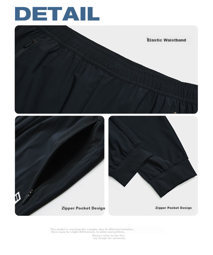FILA Official Men's Summer Thin Breathable Sun-Protective Knit Jogger Pants Fitness Trousers 10