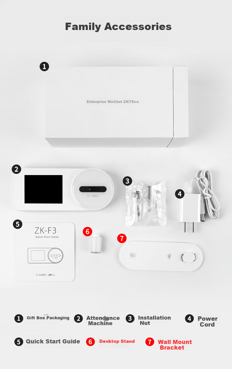 Enterprise WeChat Attendance Machine Fingerprint Time Clock with Built-in 4G Network Smart Cloud Attendance Device Employee Check-in and Check-out Fingerprint Punch Card Machine 19