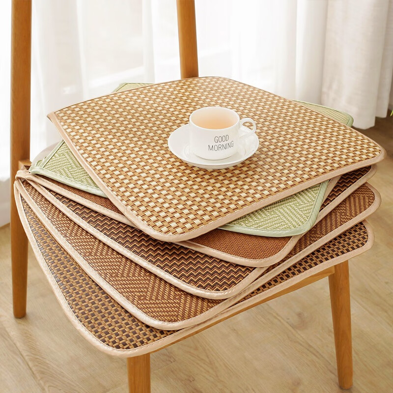 Fan Ye Car Seat Cushion Summer Imitation Rattan Mat Office Long Sitting Breathable Chair Cushion Dining Chair Pad Father's Day Gift 5