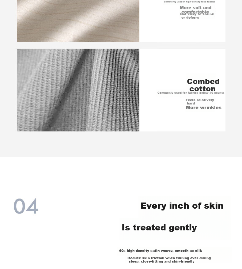 LOVO Luolai Home Textiles, Luxury 60S Combed Cotton Sateen Four-Piece Set, All Cotton, 1.5 Meters, JINGDONG Customized Versio 4