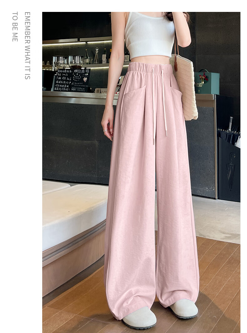 LangSha Lazy Wide-Leg Pants for Women, Spring/summer 2025, Milk Foam Yamamoto Pants, High-Waisted, Draping Casual Loose Straight-Leg Trousers for Wome 17